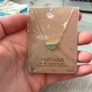 Blue and Gold Necklace